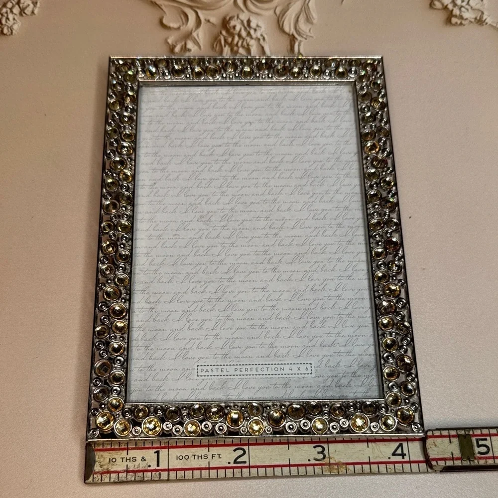 Pastel Perfection Rhinestone Accent 4 x 6 Photo Frame